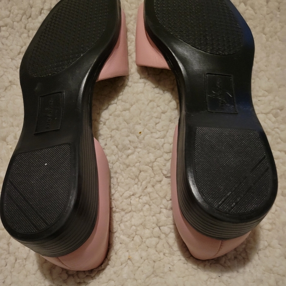 WOMENS LIFESTRIDE LOW OPEN TOE PLATFORM SANDAL HEELS PINK SIZE 9 - Picture 7 of 9